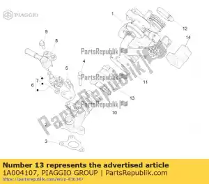Piaggio Group 1A004107 w?? korpusu przepustnicy - Dół