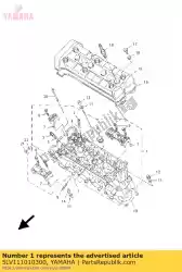 Ici, vous pouvez commander le culasse assy auprès de Yamaha , avec le numéro de pièce 5LV111010300: