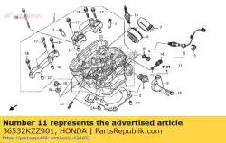 Here you can order the sensor,oxygen from Honda, with part number 36532KZZ901: