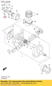 Suzuki 021220510A screw - Bottom side