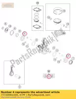 77330082200, KTM, Rolamento nj 206 ecp / hn3c4hva624 gasgas husqvarna ktm  exc freeride sx xc xcf 250 350 690 2013 2014 2015 2016 2017 2018 2019 2020 2021 2022, Novo