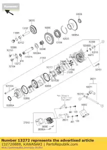 kawasaki 132720888 plate zx1000jbf - Bottom side