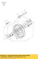 T2000098, Triumph, conjunto de rueda delantera triumph america carbs america efi speedmaster carbs 790 865 2002 2003 2004 2005 2006 2007 2008 2009 2010 2011 2012 2013 2014, Nuevo