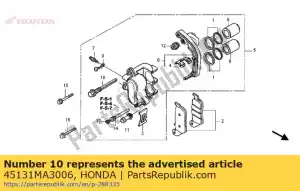 honda 45131MA3006 bolt, pin - Bottom side