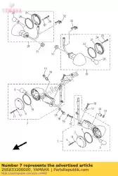 Ici, vous pouvez commander le clignotant avant assy 2 auprès de Yamaha , avec le numéro de pièce 2SS833200000: