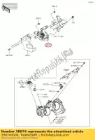 390740004, Kawasaki, 01 levier-assy-accélérateur kawasaki  1000 2020, Nouveau