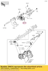 Ici, vous pouvez commander le 01 levier-assy-accélérateur auprès de Kawasaki , avec le numéro de pièce 390740004: