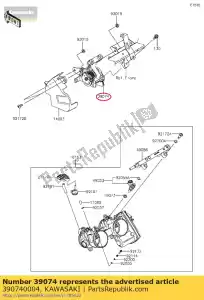 kawasaki 390740004 01 levier-assy-accélérateur - La partie au fond