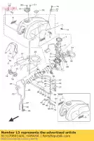 913170801400, Yamaha, perno, zócalo yamaha  fz fzx v max xj xjr xvz xvztf 600 750 850 900 1200 1300 1986 1987 1988 1989 1990 1991 1992 1993 1996 1997 1998 1999 2000 2001 2002 2015 2016 2018 2019 2020 2021, Nuevo