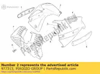 977315, Piaggio Group, carenado derecho negro moto-guzzi breva ie 750 2003, Nuevo