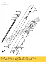 5112149200, Suzuki, metal, diapositiva fr suzuki gs 850 1100 1985 1986, Nuevo