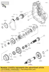 Tutaj możesz zamówić 01 wa?,trzeci,16t od Kawasaki , z numerem części 131070088: