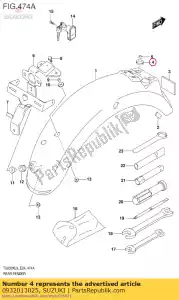 suzuki 0932013025 coussin - La partie au fond