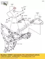 530030326MA, Kawasaki, leer, zwart ex300adf kawasaki  ninja 300 2013 2014 2015 2016 2017, Nieuw