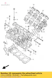 Here you can order the pipe,intake n. 1 from Suzuki, with part number 1311133E50: