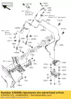 430950725, Kawasaki, hose-brake,3way kawasaki klz versys a 1000 , New