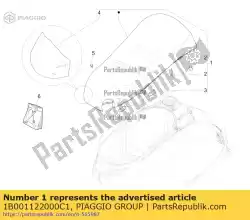 Qui puoi ordinare assemblaggio della sella da Piaggio Group , con numero parte 1B001122000C1: