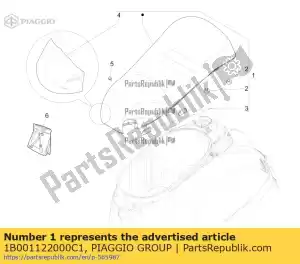 Piaggio Group 1B001122000C1 assemblaggio della sella - Il fondo