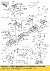 Ici, vous pouvez commander le 01 couverture, rr console auprès de Kawasaki , avec le numéro de pièce 140921071:
