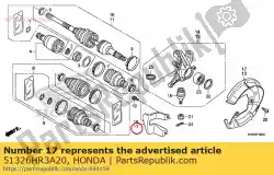 Here you can order the guard, l. Fr. Outboard from Honda, with part number 51326HR3A20: