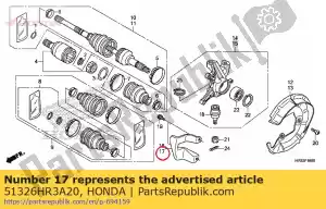 honda 51326HR3A20 guard, l. fr. outboard - Bottom side