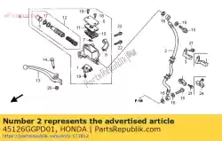 geen beschrijving beschikbaar op dit moment van Honda, met onderdeel nummer 45126GGPD01, bestel je hier online: