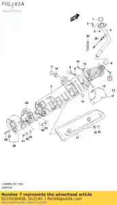 Suzuki 015500840B bolt - Bottom side