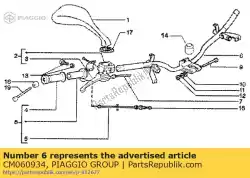 Qui puoi ordinare tubo flessibile da Piaggio Group , con numero parte CM060934: