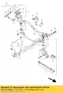 suzuki 6966238B00 lavadora, freno fl - Lado inferior