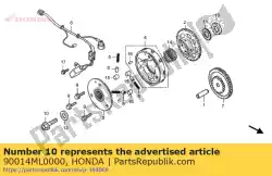 Qui puoi ordinare bullone, ubs, 10x35 da Honda , con numero parte 90014ML0000: