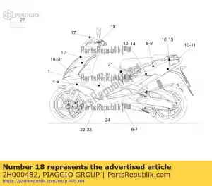 Piaggio Group 2H000482 etiqueta 