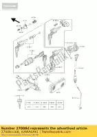 270081168, Kawasaki, sleutelslot, blanco kawasaki kdx  d a b kdx125 kdx250 250 125 , Nieuw