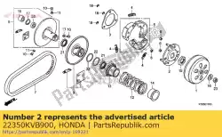 Aqui você pode pedir o placa comp., unidade em Honda , com o número da peça 22350KVB900: