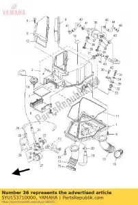 yamaha 5YU153710000 breather - Bottom side