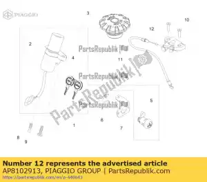 Piaggio Group AP8102913 pl fixation selle passager - Côté droit