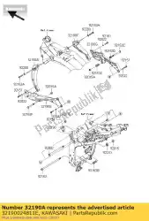 Aquí puede pedir motor de soporte, fr, lh, f. S de Kawasaki , con el número de pieza 32190024811E: