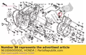 honda 961006000000 lager, radiale kogel, 6000 - Onderkant