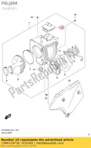 suzuki 1389129F30 tubo, entrada dr-z - Lado inferior