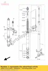 Aquí puede pedir conjunto de horquilla delantera (izq.) de Yamaha , con el número de pieza 1KB231021000: