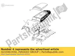 Ici, vous pouvez commander le entretoise en caoutchouc auprès de Piaggio Group , avec le numéro de pièce GU19461650: