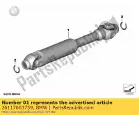 26117663759, BMW, Eje de accionamiento bmw  1200 1996 1997 1998 1999 2000 2001 2002 2003 2004, Nuevo