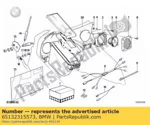 bmw 65132315573 set luidspreker - 4 ohm 15 / 25w - Onderkant