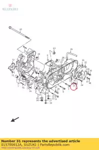 suzuki 015700612A bolt - Bottom side