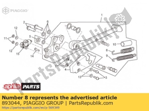 aprilia 893044 ressort de support latéral - La partie au fond