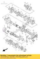 2412036E10, Suzuki, schacht, teller suzuki rm 125 1998 1999 2000, Nieuw