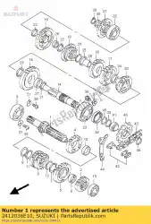 Qui puoi ordinare albero, contatore da Suzuki , con numero parte 2412036E10: