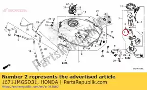 honda 16711MGSD31 bouchon - La partie au fond