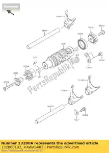 Kawasaki 132800192 holder - Bottom side