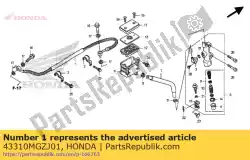 Ici, vous pouvez commander le aucune description disponible pour le moment auprès de Honda , avec le numéro de pièce 43310MGZJ01: