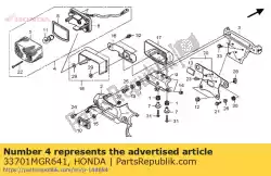 Ici, vous pouvez commander le aucune description disponible pour le moment auprès de Honda , avec le numéro de pièce 33701MGR641: